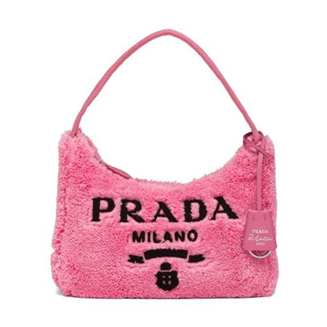 pink prada bag fuzzy|farfetch Prada bags.